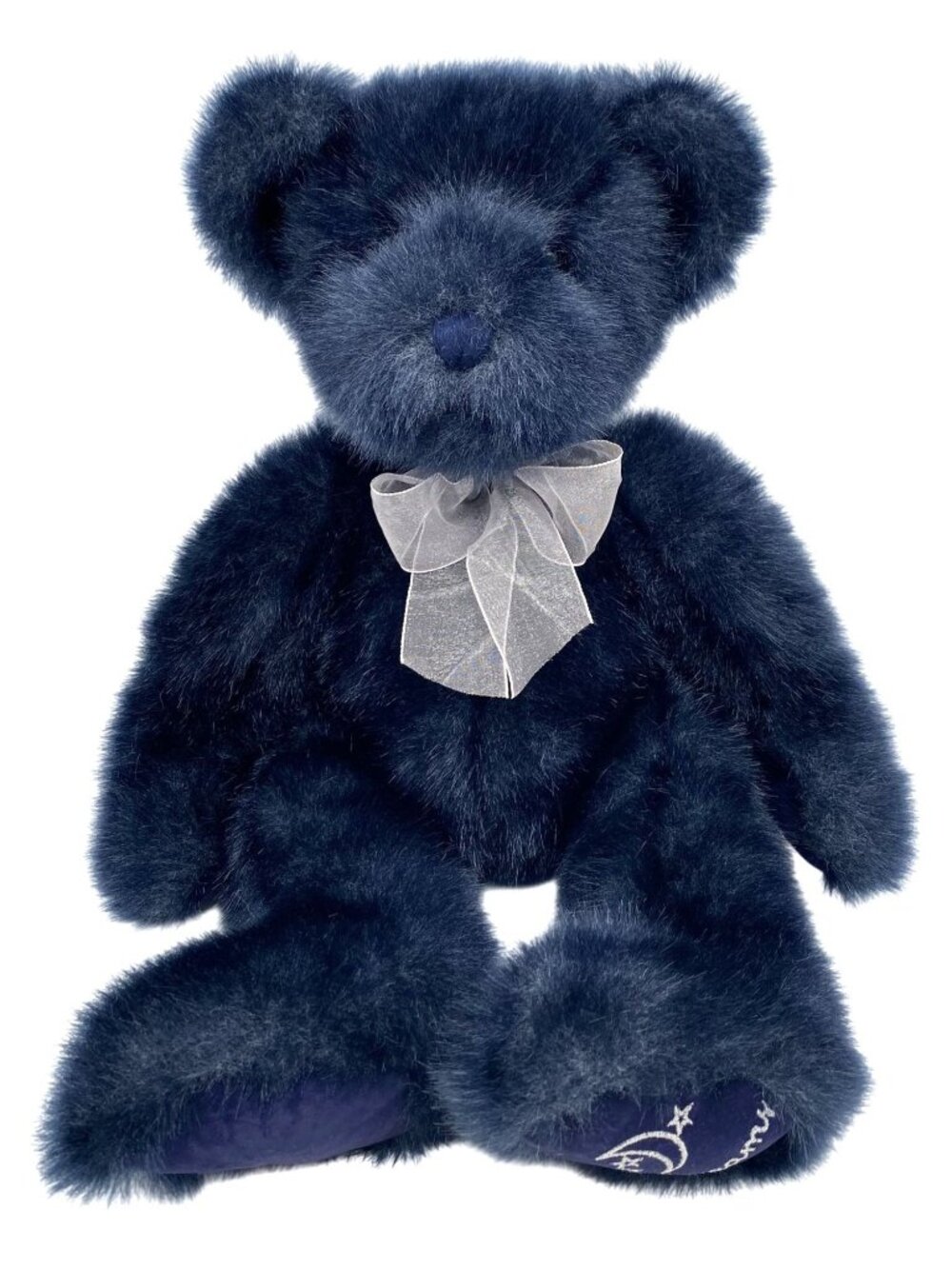 Russ Berrie for Target Dreams Blue Teddy Bear Plush Moon Stars 14"